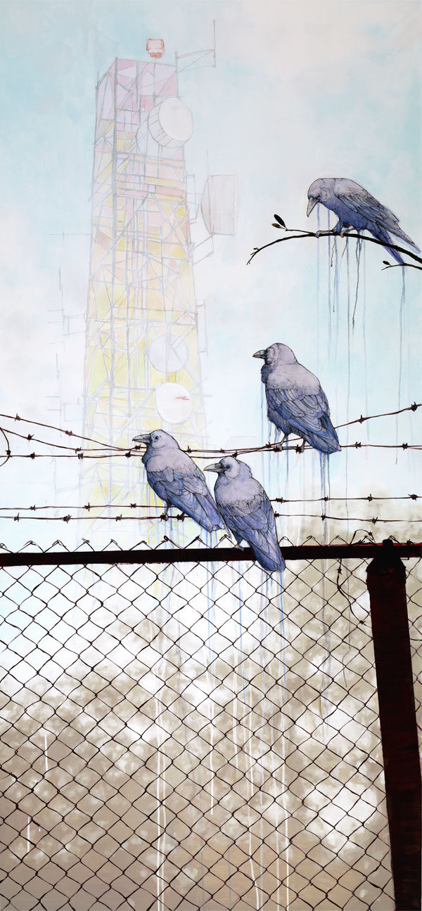 Children-of-a-Lesser-God-2010-72-x-36-inches-Oil-Acrylic-Ink-and-Velum-on-Canvas