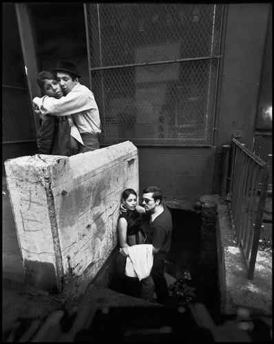 teenage_couples_on_stairwell_and_street