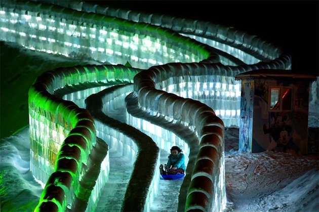 LED-Lit-Ice-Slides-At-The-Harbin-Ice-Festival-in-China-5