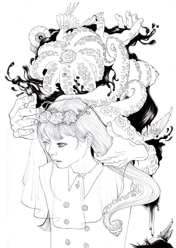OCTOCALYPSE-inked-lineworwip
