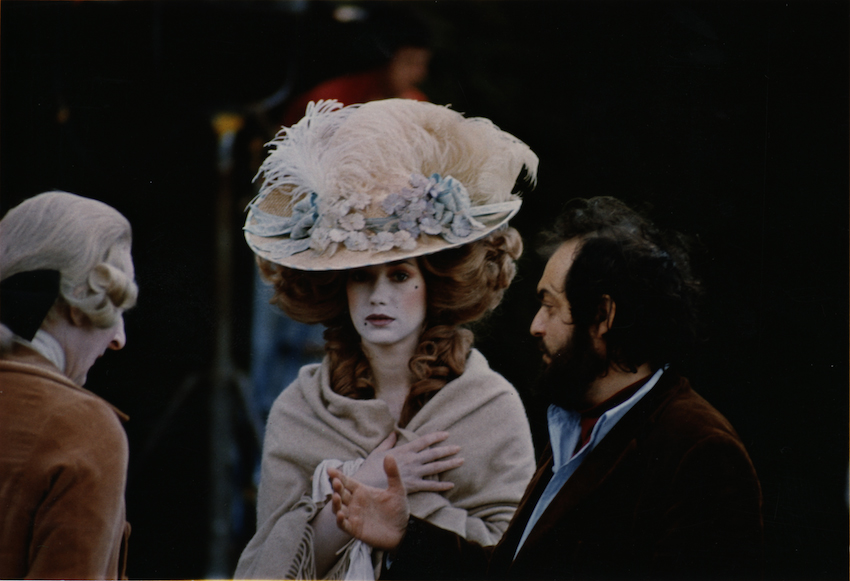 Kubrick on set of Barry Lyndon