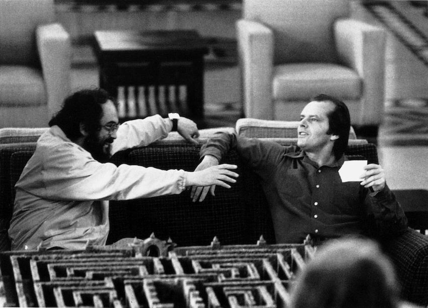 Kubrick on set of The Shining