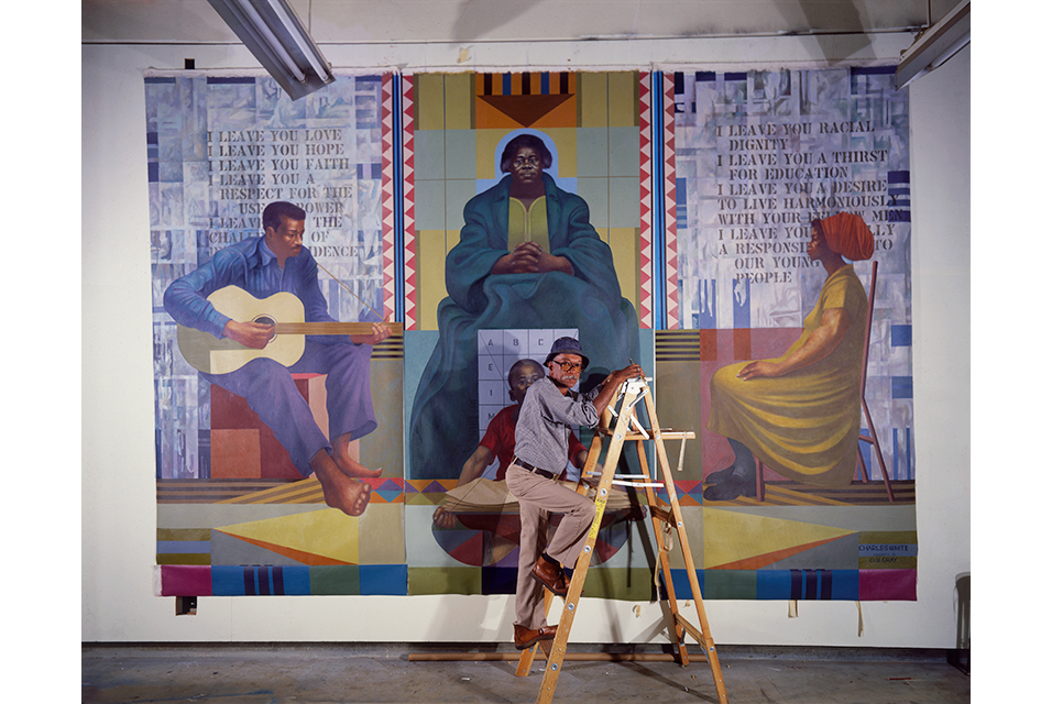  Charles White painting Mary McLeod Bethune, 1978. © Charles White Archive. Photo by Frank J. Thomas