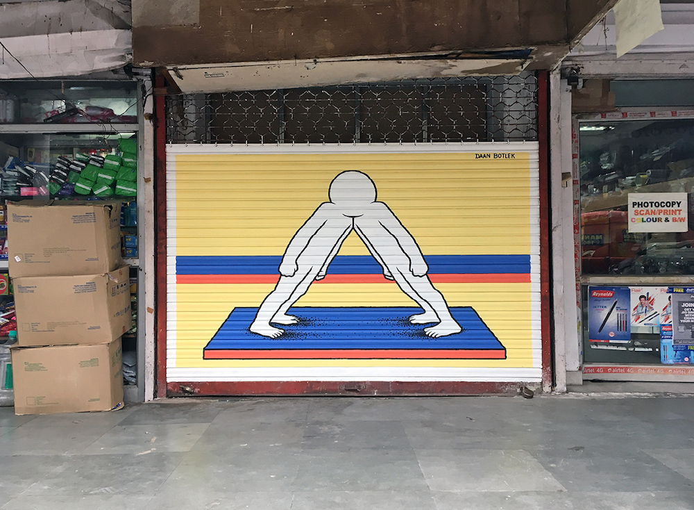 Second Shutter Street Art at Jor Bagh market, India for St+art India