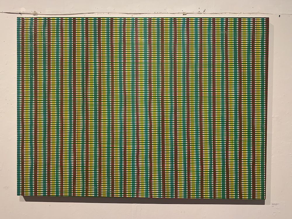 "Alpha Waves (DNA)," 2017 Acrylic on canvas
