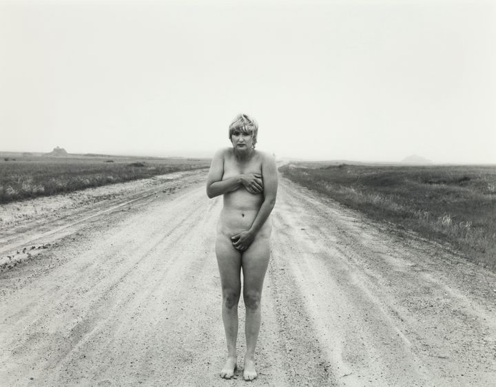 Judy Dater, Self-Portrait on Deserted Road, 1982