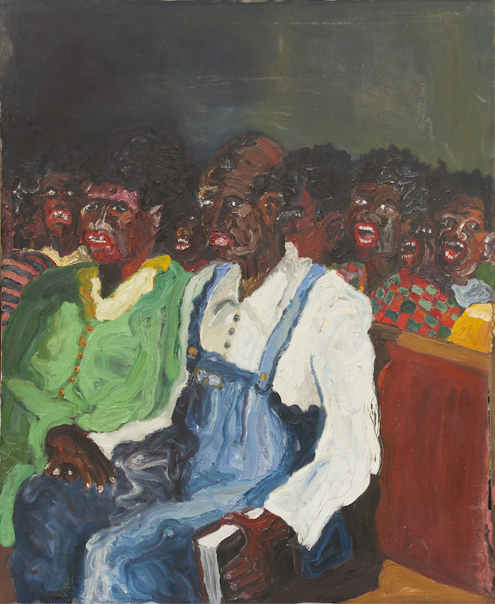 Sunday Night, 1968. Oil on canvas, 73 × 63 in. © Mike Henderson. Courtesy of the artist and Haines Gallery