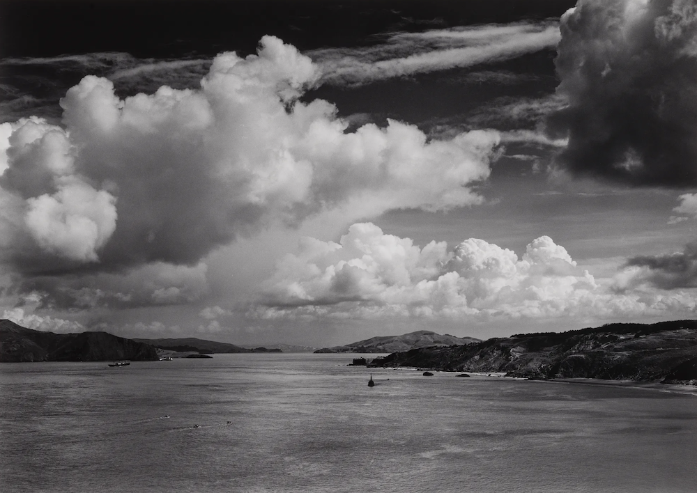 Ansel Adams (American, 1902–1984), The Golden Gate Before the Bridge, 1932. Photograph, gelatin silver print. Museum of Fine Arts, Boston. The Lane Collection, SC69746. ©️ The Ansel Adams Publishing Rights Trust. Courtesy, Museum of Fine Arts, Boston