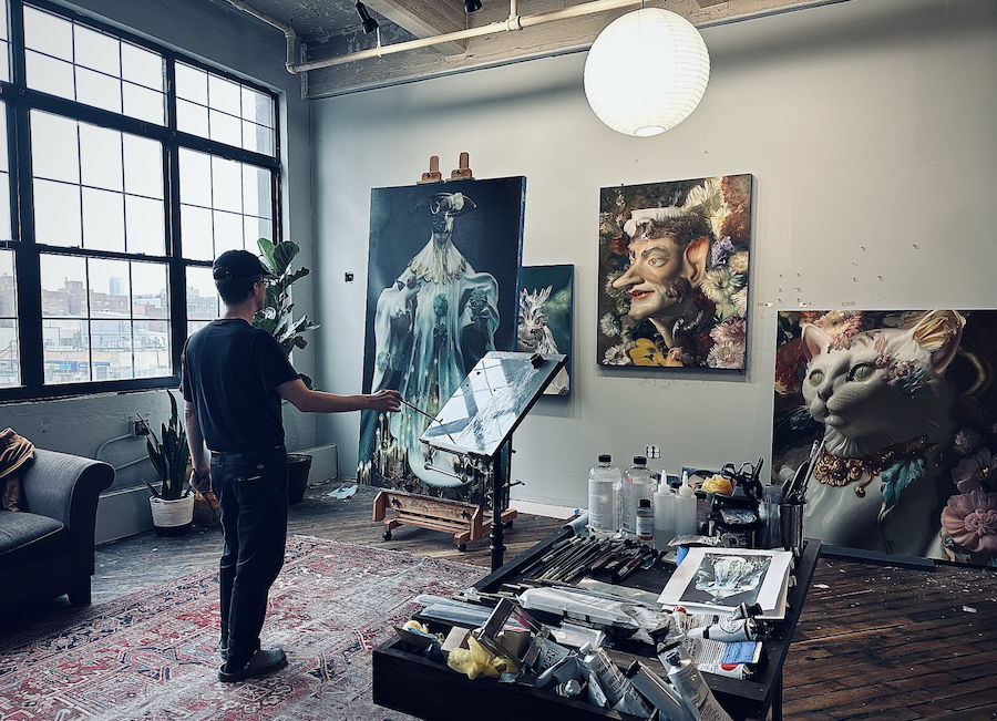 Will.St.John in his NYC studio