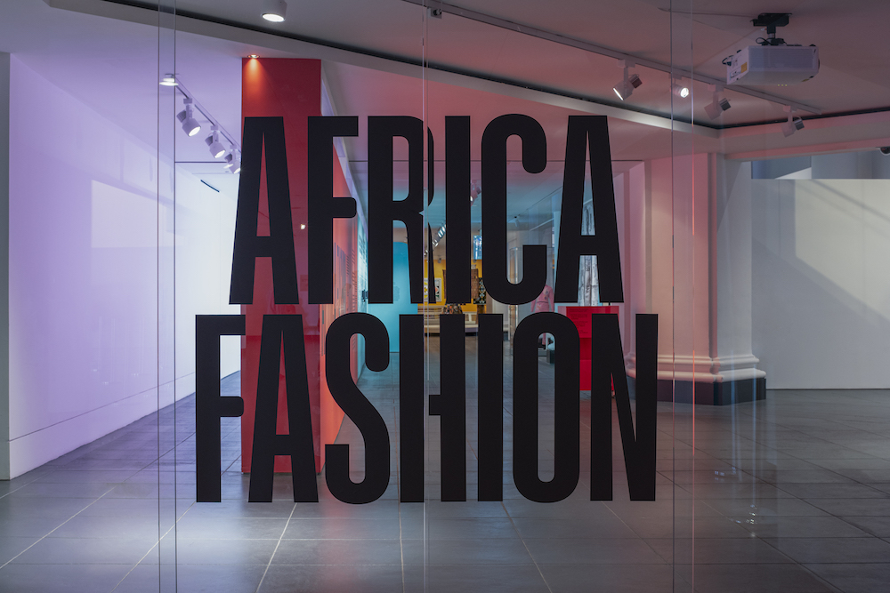 Installation view, Africa Fashion. Brooklyn Museum, June 23–October 22, 2023. (Photo: Danny Perez)