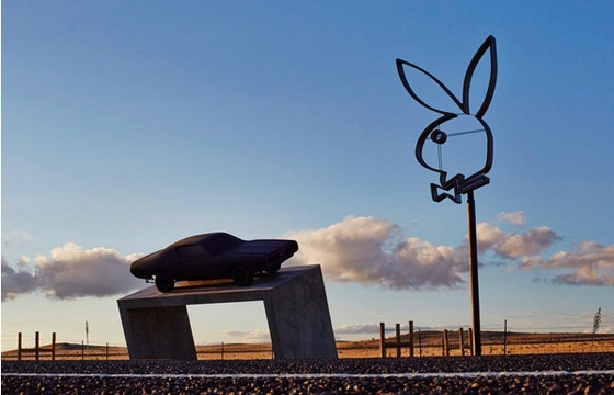 Playboy Marfa roadside attraction