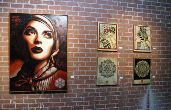 In L.A.: SHEPARD FAIREY MURAL UNVEILING & GROUP EXHIBITION