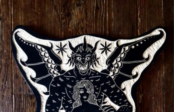 Bryn Perrot: Carved Wood Tattoo Flash