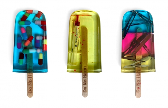 Miss Bugs Makes Not-So-Sweet Popsicles As Symbols of Your Addiction to Social Media