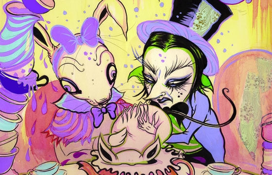 Camille Rose Garcia "Down the Rabbit Hole" @ Walt Disney Family Museum, SF