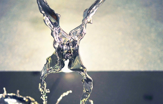 Faces Appear in Splashing Liquid in Johnson Tsang's Sculptures