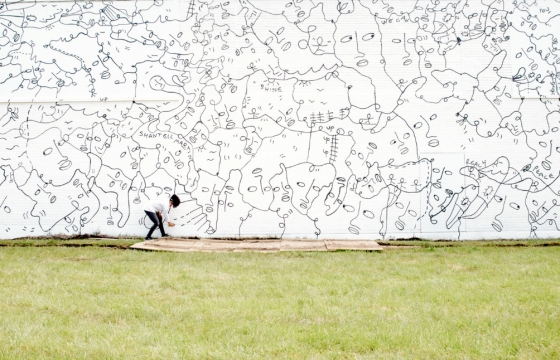 "Juxtapoz Black & White" Book Profile: The Room-Sized Drawings of Shantell Martin