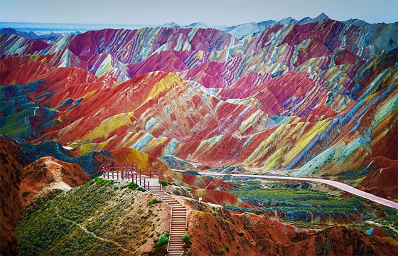 The Colorful Rock Formations of Zhangye Danxia