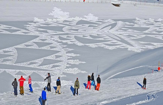 Simon Beck And His Giant Snow Crop Circles
