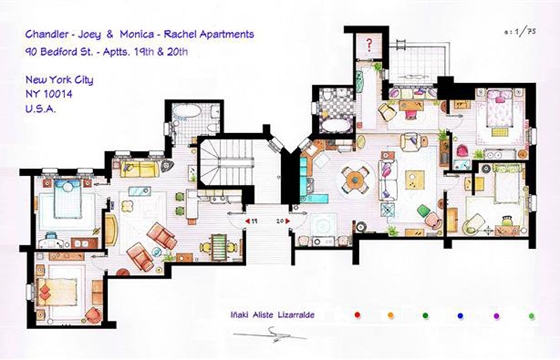 Floor Plans of Famous Television Shows