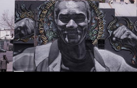El Mac x RETNA x Estevan Oriol LA Skid Row mural video