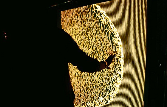 Interactive "Firewall" Installation by Aaron Sherwood and Mike Allison