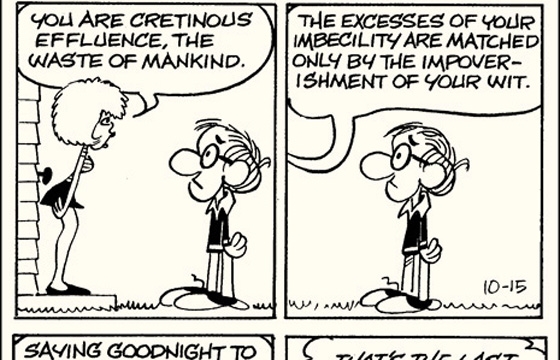 'Inside Woody Allen,' a comic strip from 1976-84