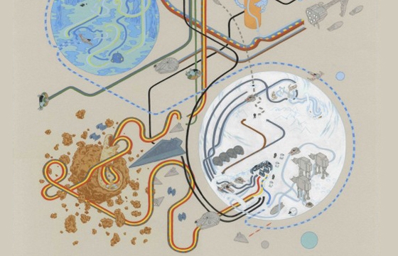 Star Wars Maps by Andrew DeGraff