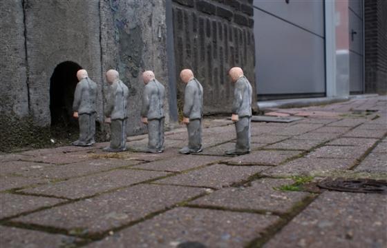 The Cement Eclipses Series by Isaac Cordal
