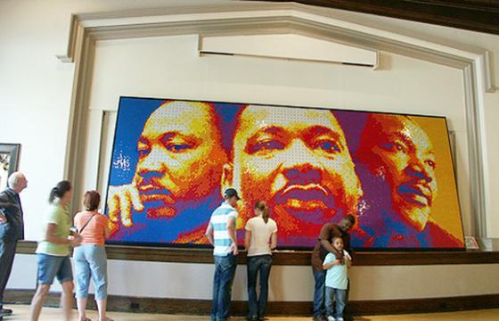 MLK in Rubik's Cubes by Peter Fecteau