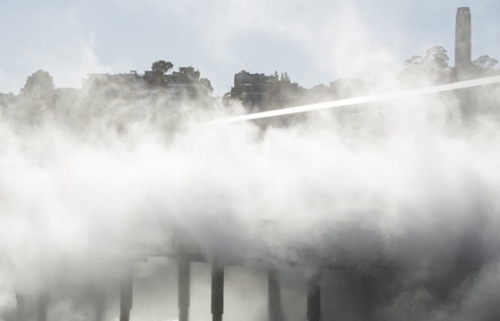 Fujiko Nakaya's Fog Bridge Installation @ The Exploratorium, SF