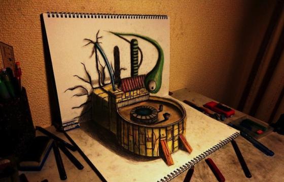 New 3D Skethbook Works by Nagai Hideyuki