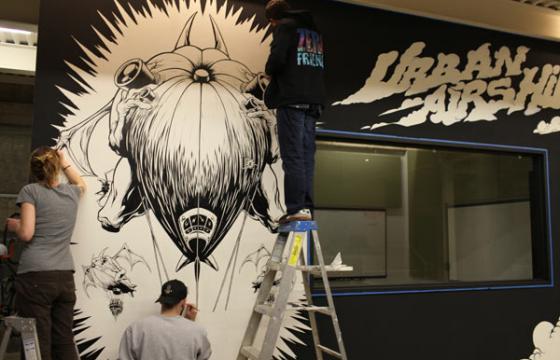 Alex Pardee Mural @ Urban Air, San Francisco