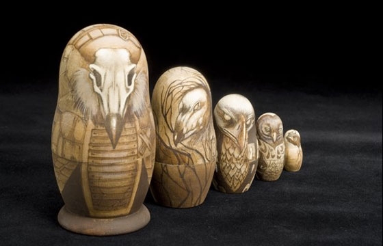Leilani Bustamante's Carved Nesting Dolls