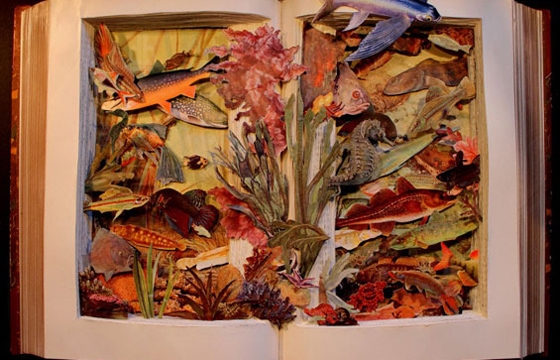 Dissected Book Art by Kerry Miller