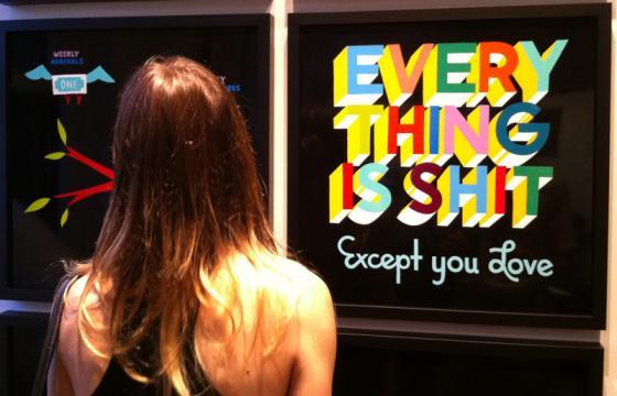 Opening: Steve Powers "A Word is Worth a Thousand Pictures" @ Joshua Liner Gallery, NYC