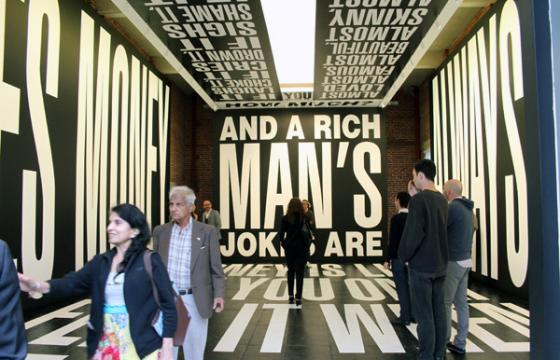 In L.A. Barbara Kruger opening