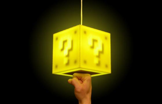 Super Mario Bros Question Box Lamp