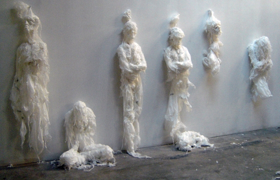 Trash Bag Sculptures by Khalil Chishtee