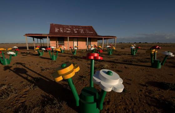 LEGO Forest Installation in the Broken Hill Desert, Australia