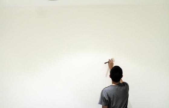 Keegan Gibbs Setting Up at Known Gallery