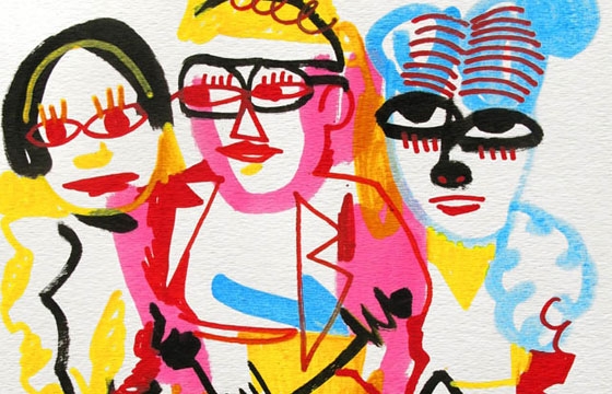 Jon Burgerman's Tumblr Girls
