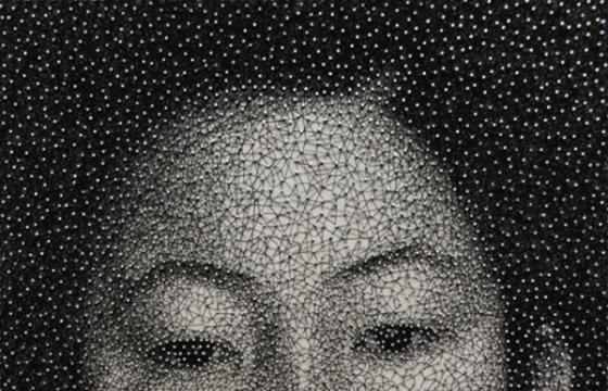 One Single Thread, One Portrait by Kumi Yamashita