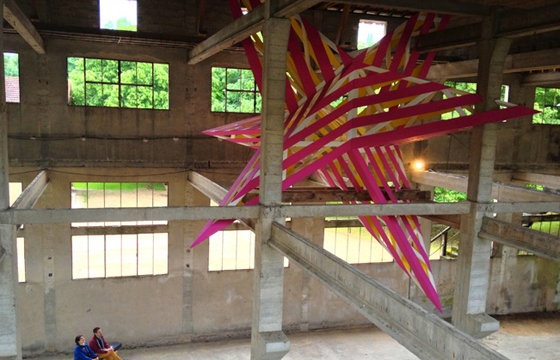 Installation by Anya Sirota + AKOAKI in Amilly, France