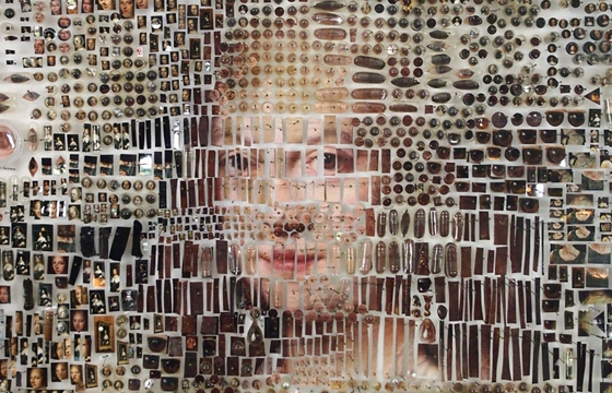 Portraits Made From Collaged "Specimens"