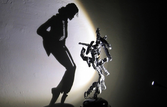 Michael Jackson Shadow Casting Sculpture by Diet Wiegman