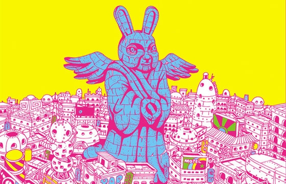 "Elephant Boy in Rabbitcity" by AmebaFish