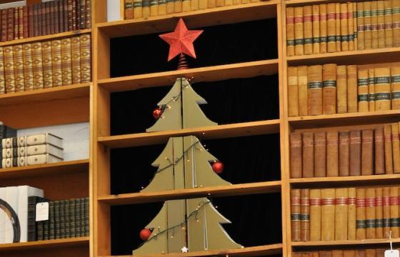 Christmas Tree of Repurposed Law Books