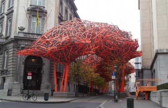 The Sequence by Arne Quinze in Brussels, Belgium