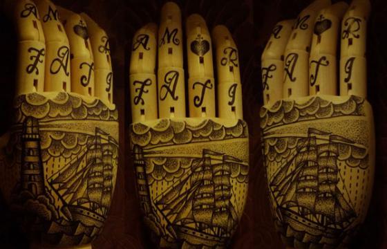 Ramon Maiden's Tattooed Hands